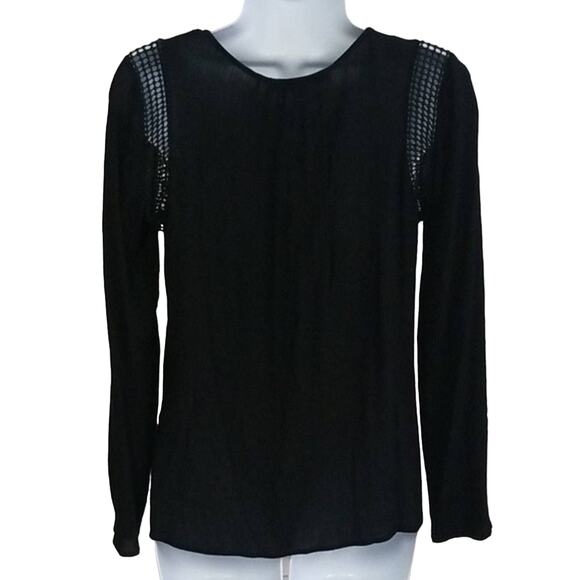 NWT Daniel Rainn Black Boho Blouse - Picture 4 of 9